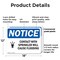 Signmission Contact With Sprinkler Will, 18 in W x Rectangle, Plastic OS-2PACK-NS-P-1218-L-10802 - alternate 6
